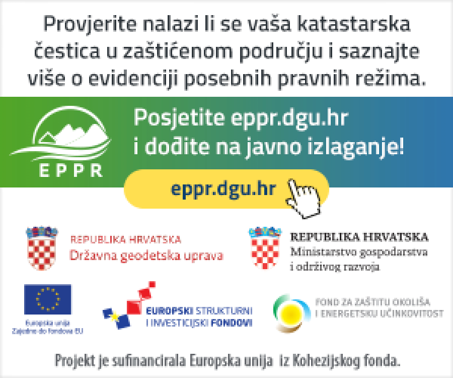 Poziv na Javnu tribinu o projektu Evidentiranja posebnih pravnih režima u zaštićenim područjima - datum održavanja tribine, 18.05.2022.
